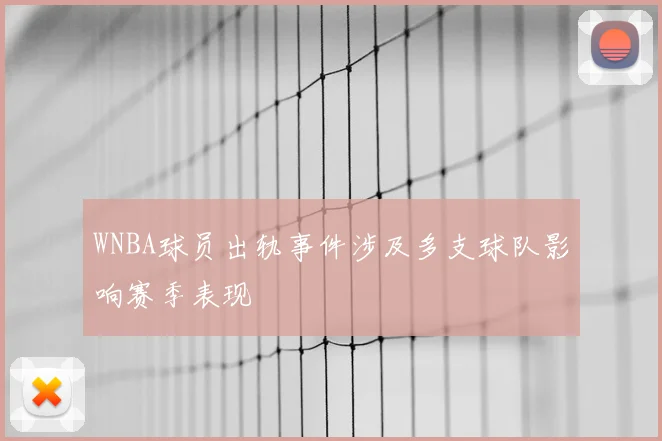 WNBA球员出轨事件涉及多支球队影响赛季表现